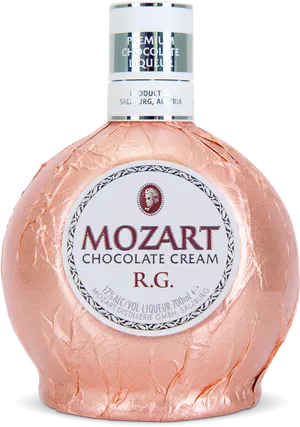 Mozart Chocolate Cream Liqueur Bottle PNG Image