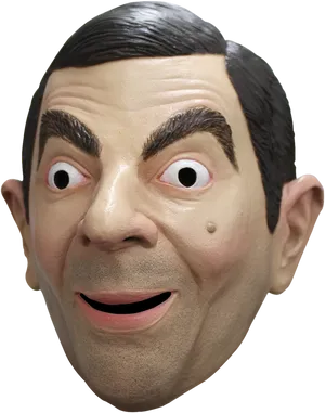 Mr Bean Mask Portrait PNG Image