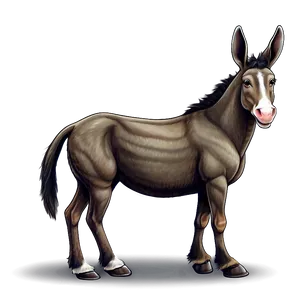 Mule Illustration Png 06292024 PNG Image