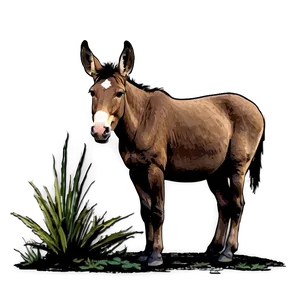 Mule In Nature Scene Png 1 PNG Image