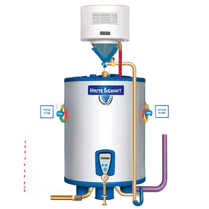 Multi-point Water Heater Setup Png Pgk90 PNG Image