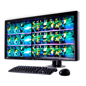 Multi-screen Computer PNG 06112024 PNG image with transparent background