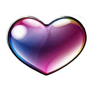 Multicolor Heart Shape PNG eqm75 PNG with transparent background
