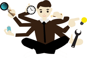 Human Behavior,thumb,business - Multitasking Png, Transparent Png PNG image with transparent background