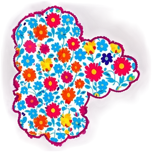 Murakami Flower Fabric Pattern Png 54 PNG Image