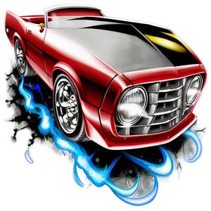 Muscle Hot Rod Artwork Png Whx PNG Image