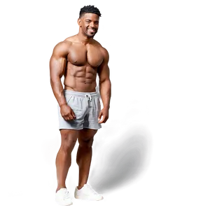 Muscle Man In Shorts Png Vnl43 PNG Image