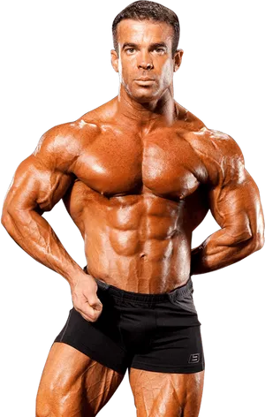 Muscular Bodybuilder Pose PNG Image