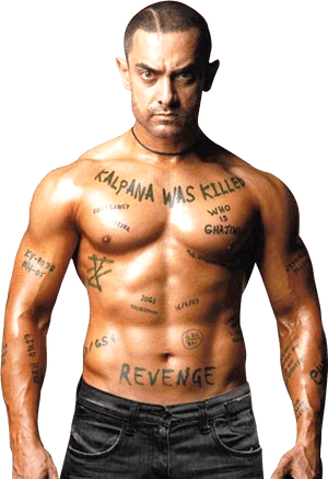 Aamir Khan In Ghajini Movie, HD Png Download PNG image with transparent background