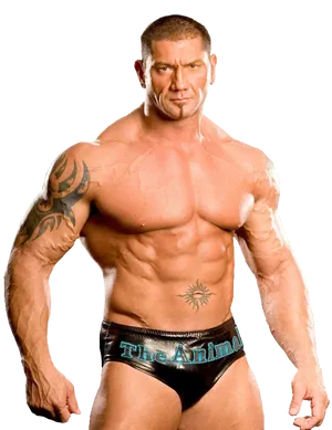 Muscular Wrestler The Animal PNG Image