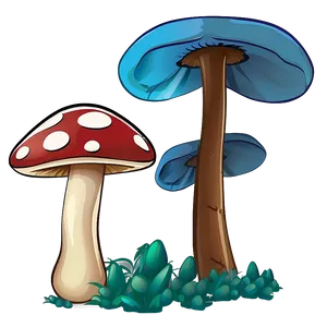 Mushroom Cartoon B PNG Image