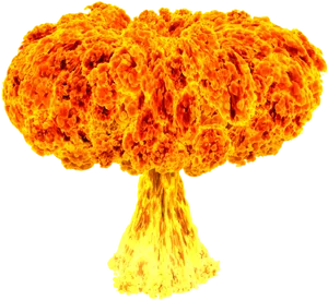 Mushroom Cloud Explosion PNG Image