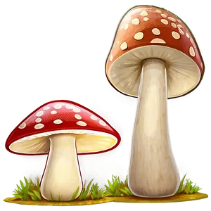 Mushroom Family Cartoon Png 06272024 PNG Image