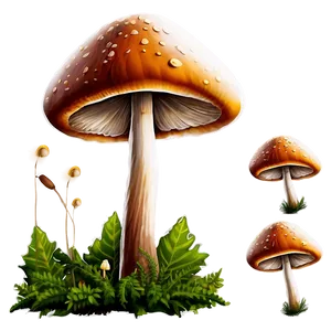 Mushroom Field Png Wgk PNG Image