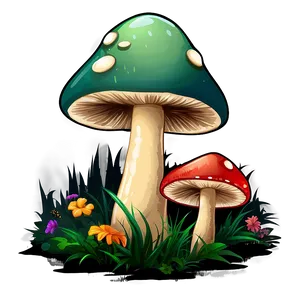 Mushroom Meadow Png 72 PNG Image