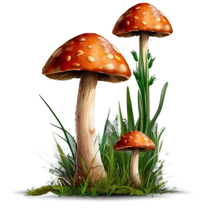 Mushroom Meadow Png Tjd PNG Image