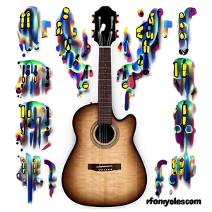 Music Staff For Guitar Tablature Png Lam PNG Image