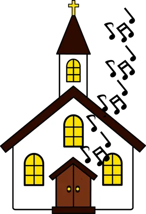 Musical Church Clipart PNG Image