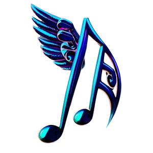 Musical Note With Wings Png Cms59 PNG Image