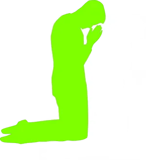 Muslim Man Prostratingin Prayer PNG Image