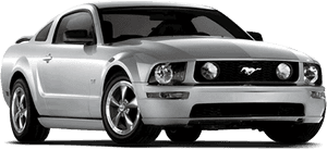Mustang V6 Black 2007, HD Png Download PNG image with transparent background
