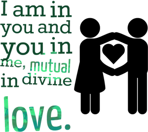 Mutual Divine Love Quote PNG Image