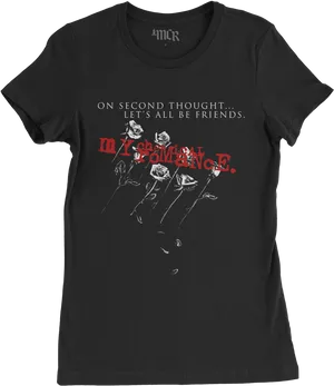 My Chemical Romance Friends T Shirt PNG Image