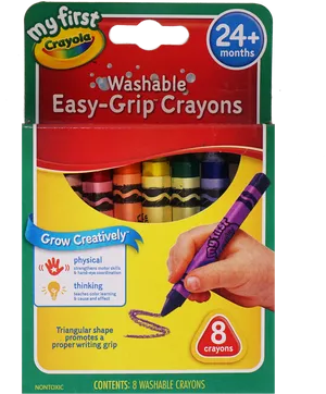 My First Crayola Easy Grip Crayons Packaging PNG Image