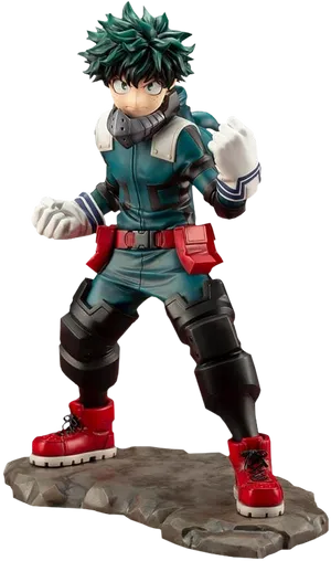 My Hero Academia Izuku Midoriya Figure PNG Image