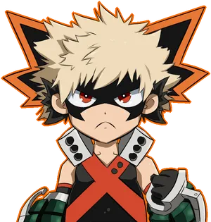 My Hero Academia Katsuki Bakugo Portrait PNG Image