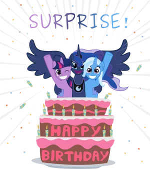 My Little Pony Birthday Surprise PNG Image