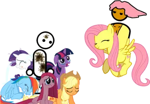 My Little Pony Characters Compilation PNG Image