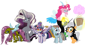 My Little Pony Friends Together PNG with transparent background