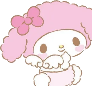 My Melody Cute Pose PNG Image