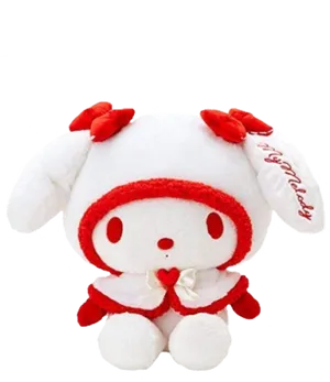 My Melody Plush Toy Red White PNG Image