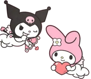 My Melodyand Kuromi Cute Characters PNG Image