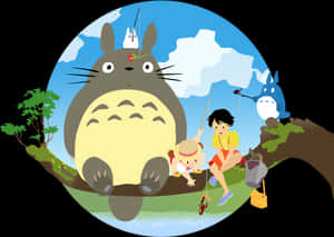 My_ Neighbor_ Totoro_ Characters PNG image with transparent background