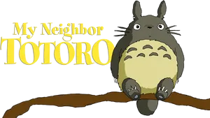 My Neighbor Totoro Title Graphic PNG Image