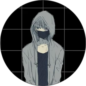 Mysterious_ Anime_ Boy_with_ Hoodie_and_ Mask.jpg PNG Image