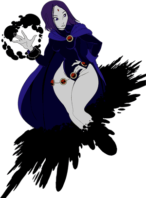 Drawn Raven Rose - Rose Wilson, HD Png Download PNG with transparent background