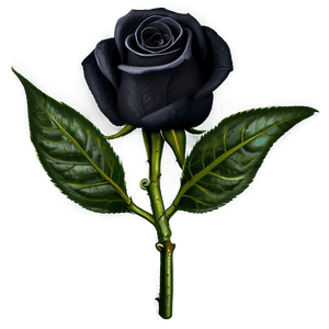 Mysterious Black Roses PNG txt PNG