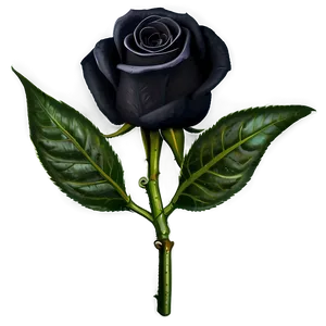 Mysterious Black Roses Png Txt PNG Image