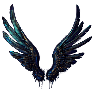 Mysterious Black Wings Art PNG 18 PNG