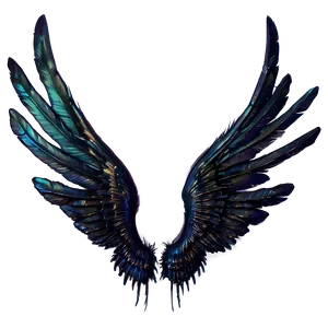 Mysterious Black Wings Art Png 18 PNG Image