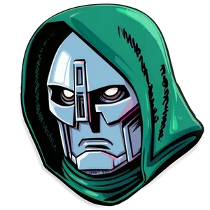 Mysterious Dr Doom Portrait Png 06252024 PNG Image