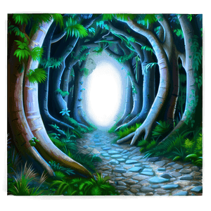 Mysterious Forest Path PNG 06252024 PNG