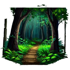 Mysterious Forest Path PNG vsu4 PNG
