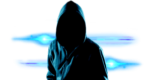 Mysterious_ Hacker_ Silhouette PNG image with transparent background