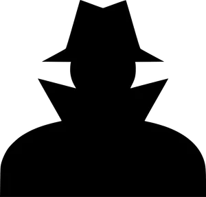 Mysterious Hacker Silhouette PNG Image