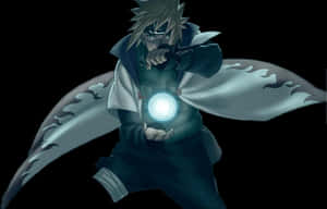 Mysterious Ninjawith Chakra Ball PNG image with transparent background